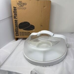 The Pampered Chef Chillzanne Serving Picnic Platter and Handle 2780